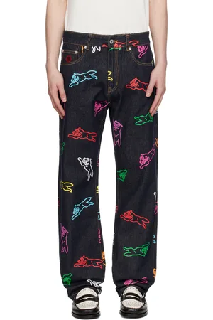 ICECREAM Navy All-Over Running Dog Jeans