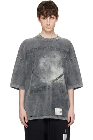 Maison Mihara Yasuhiro Bleached Smily Face Print T-shirt