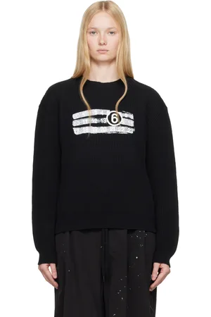 Maison Margiela Black Numeric Knit Sweater