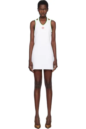 Casablanca Textured Velour Tennis Minidress