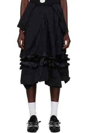 Comme des Garçons Black Frills Maxi Skirt