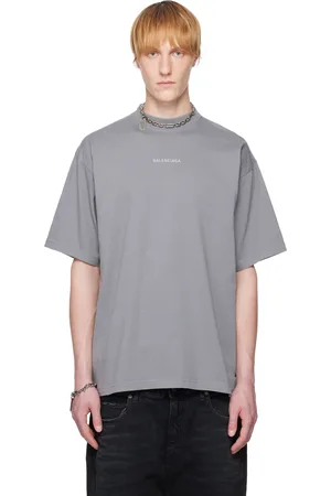 Balenciaga Gray Reflective Logo T-shirt