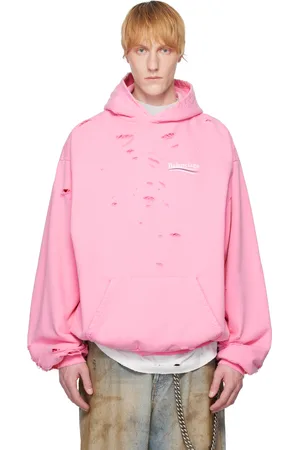 Balenciaga Pink Political Campaign Layered Hoodie
