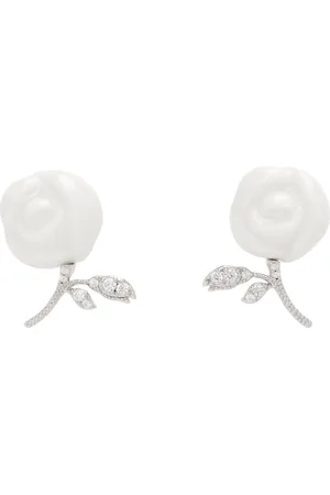 Shushu/Tong Silver & YVMIN Edition Ceramics Rose Earrings