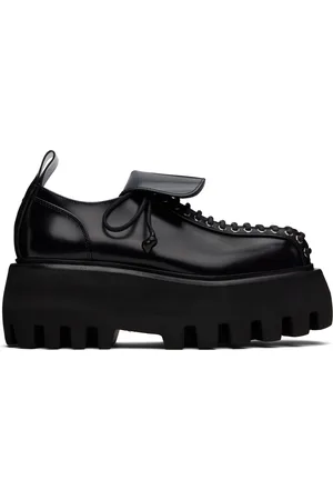 Alexander McQueen Black Sofa Lace Up Derbys