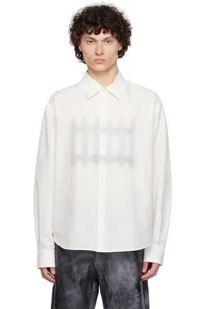 J.W.Anderson Off-White Fence Printed Boxy Shirt