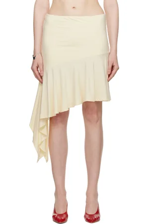 Belle Yellow Flounce Miniskirt