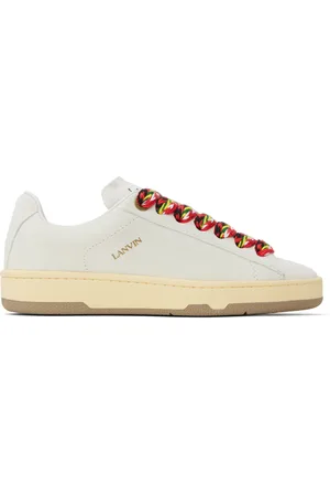 Lanvin Off-White Suede Curb Lite Sneakers