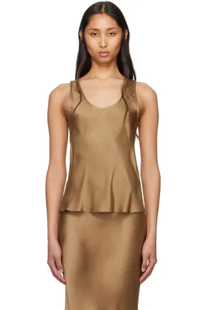 ANINE BING Tan Lea Tank Top
