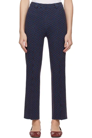 High Blue & Burgundy Charlie Trousers