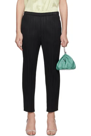 PLEATS PLEASE ISSEY MIYAKE Black Monthly Colors April Trousers