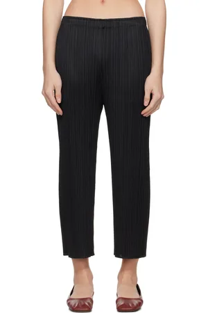 PLEATS PLEASE ISSEY MIYAKE Black Monthly Colors April Trousers