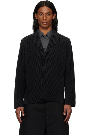 Issey Miyake Black Outer Mesh Blazer