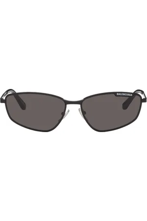 Balenciaga Black Rectangular Sunglasses