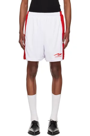 Mowalola White & Red Sucker Shorts