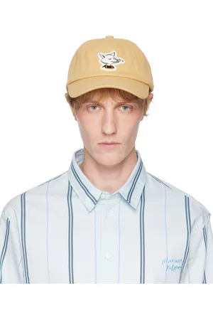 Maison Kitsuné Beige Barista Fox Patch Cap