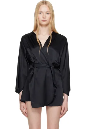 FLEUR DU MAL Black Angel Sleeve Robe