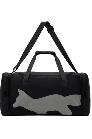 Maison Kitsuné Black Flash Fox Weekender Packable Duffle Bag