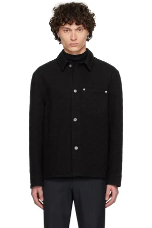 Salvatore Ferragamo Black Monogram Shirt
