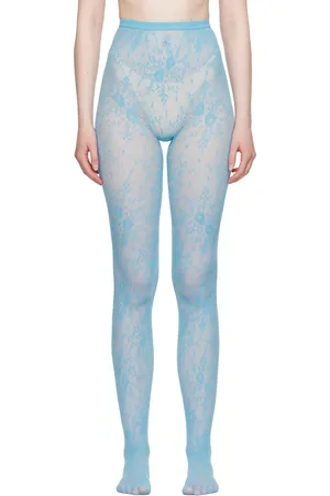 Swedish Stockings Blue Rosa Lace Tights