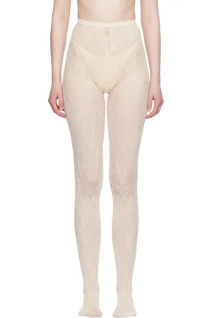 Swedish Stockings Off-White Rosa Lace Tights