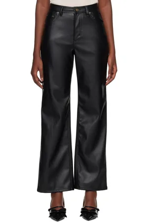 KIMHEKIM Label Wide Fit Faux-Leather Pants