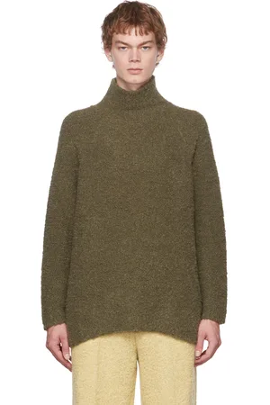 Gauchere Green Shaggy Turtleneck
