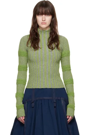 Paula Canovas Del Vas Green Frosting Turtleneck