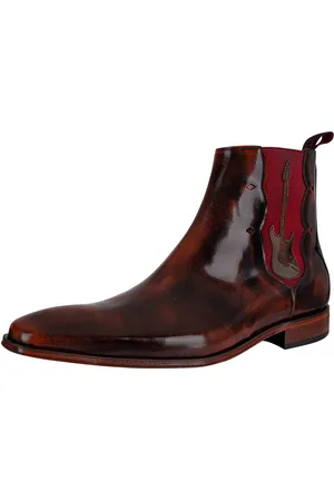 Jeffery West Polished Leather Chelsea Boots