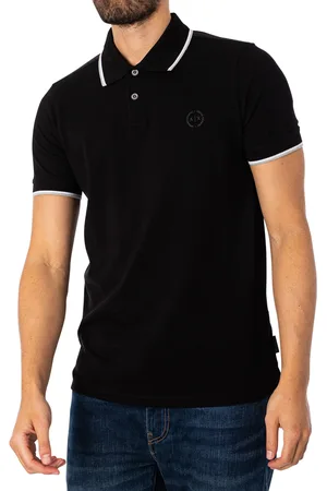 Armani Exchange Tipped Logo Polo Shirt