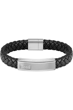 HUGO BOSS Lander Leather Bracelet