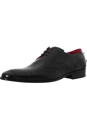 Jeffery West Brogue Polished Leather Shoes