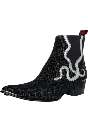Jeffery West Snake Crell Chelsea Boots