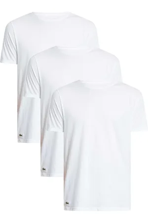 Lacoste 3 Pack Crew Lounge T-Shirts