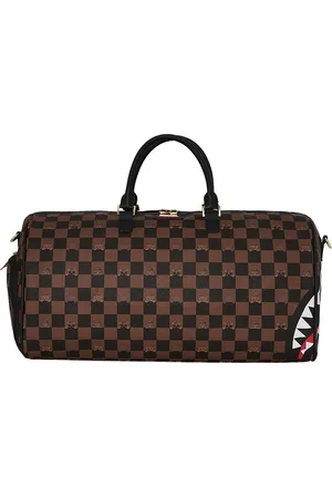 Sprayground Peeking Character Check Duffle Bag