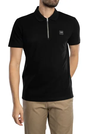 Antony Morato Mercerized Cotton Zip Polo Shirt