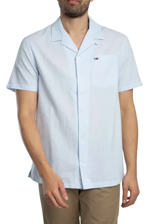 Tommy Hilfiger Linen Blend Camp Short Sleeved Shirt