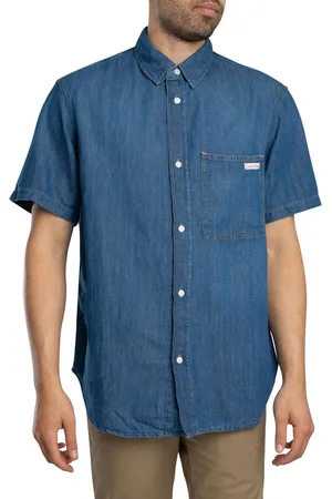 Calvin Klein Regular Denim Short Sleeved Shirt