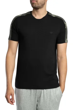 Emporio Armani Lounge Logo Trim Crew T-Shirt