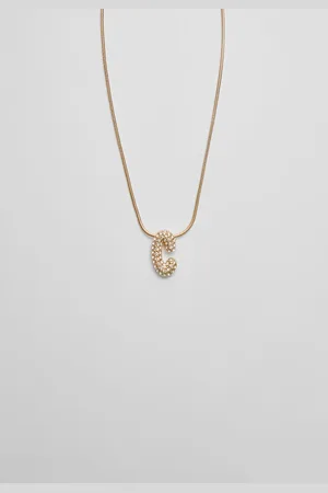 Stradivarius Necklace with rhinestone initial OS
