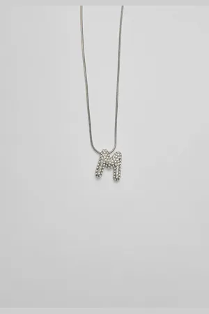 Stradivarius Necklace with rhinestone initial OS