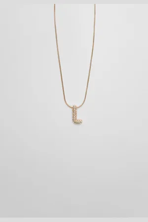 Stradivarius Necklace with rhinestone initial OS