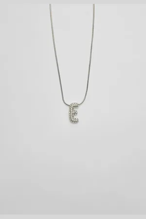 Stradivarius Necklace with rhinestone initial OS