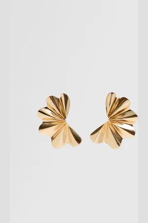 Stradivarius Textured maxi earrings OS