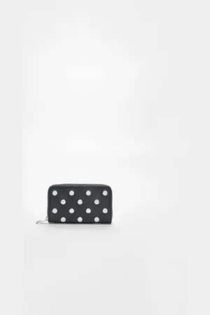 Stradivarius Studded purse with zip OS