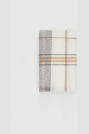 Stradivarius Basic checked scarf OS