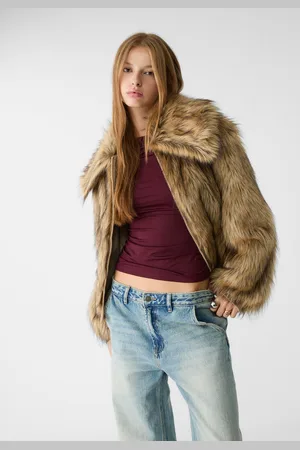 Stradivarius Faux fur jacket S