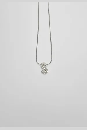 Stradivarius Necklace with rhinestone initial OS