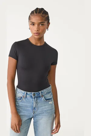 Stradivarius Short sleeve polyamide bodysuit S