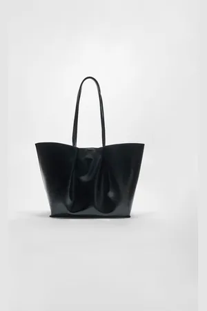 Stradivarius Soft shopper bag with clip buckle OS